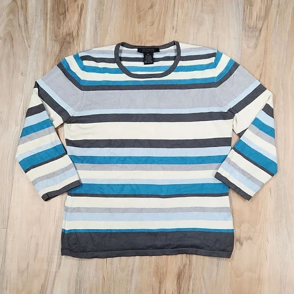 🐞The Limited Multicolored Striped Silk Sweater Medium